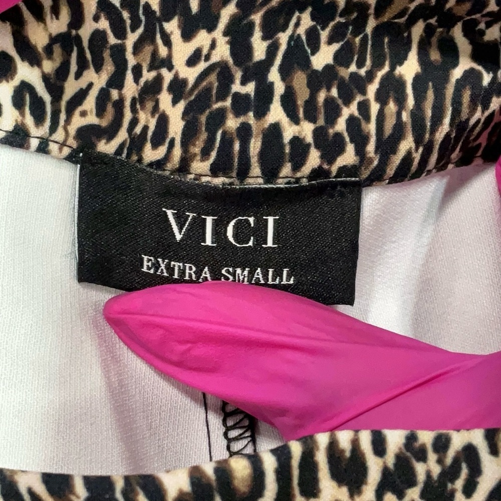 🐆VICI Talk Of The Town Leopard Print Pants🐆SZ XS - Picture 7 of 15